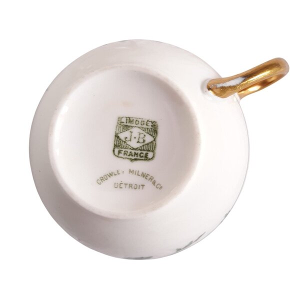 Antique French Limoges J-B Bird & Floral Tea Set Granny Core Light Academia - Picture 9 of 9